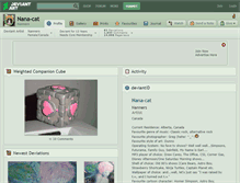 Tablet Screenshot of nana-cat.deviantart.com