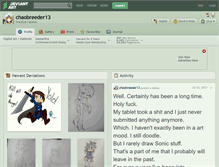 Tablet Screenshot of chaobreeder13.deviantart.com