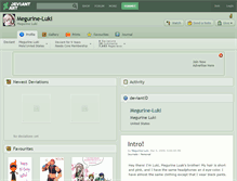 Tablet Screenshot of megurine-luki.deviantart.com