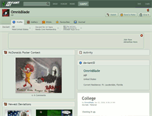 Tablet Screenshot of omnisblade.deviantart.com