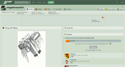 Desktop Screenshot of megadinosaurfart.deviantart.com