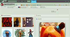 Desktop Screenshot of angelofthehalfmoon.deviantart.com
