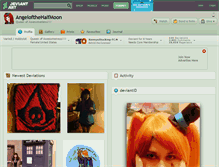 Tablet Screenshot of angelofthehalfmoon.deviantart.com