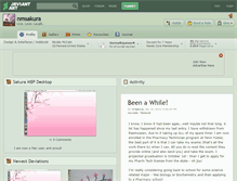 Tablet Screenshot of nmsakura.deviantart.com