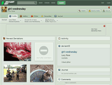 Tablet Screenshot of girl-wednesday.deviantart.com