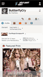 Mobile Screenshot of buttterflycry.deviantart.com