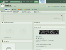 Tablet Screenshot of donatelo.deviantart.com