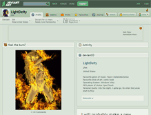 Tablet Screenshot of lightdeity.deviantart.com