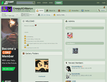 Tablet Screenshot of creepyxcritters.deviantart.com