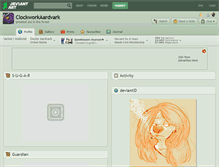 Tablet Screenshot of clockworkaardvark.deviantart.com