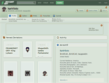 Tablet Screenshot of kaririloto.deviantart.com