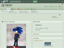 Tablet Screenshot of indigomoon.deviantart.com