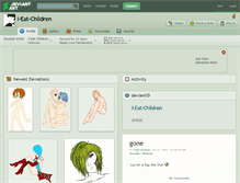 Tablet Screenshot of i-eat-children.deviantart.com