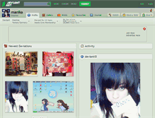 Tablet Screenshot of manika.deviantart.com