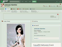 Tablet Screenshot of ambrosia-valentine.deviantart.com