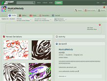 Tablet Screenshot of musicalmelody.deviantart.com