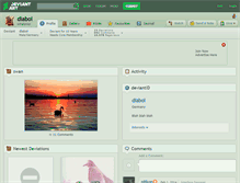 Tablet Screenshot of diabol.deviantart.com