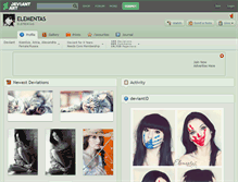 Tablet Screenshot of elementas.deviantart.com