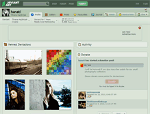 Tablet Screenshot of hanati.deviantart.com