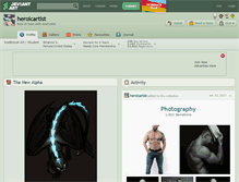 Tablet Screenshot of heroicartist.deviantart.com
