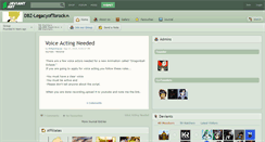 Desktop Screenshot of dbz-legacyoftorock.deviantart.com
