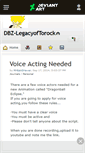Mobile Screenshot of dbz-legacyoftorock.deviantart.com