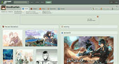 Desktop Screenshot of bloodbluerain.deviantart.com
