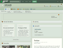 Tablet Screenshot of noircoyote.deviantart.com
