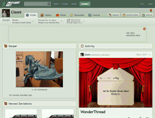 Tablet Screenshot of cleoni.deviantart.com