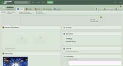 Desktop Screenshot of melissa.deviantart.com