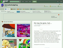 Tablet Screenshot of marcusthehedgehog.deviantart.com