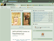 Tablet Screenshot of femnarufc.deviantart.com