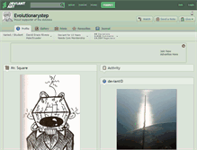 Tablet Screenshot of evolutionarystep.deviantart.com