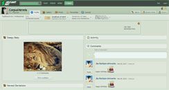 Desktop Screenshot of corpusvermis.deviantart.com