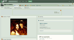Desktop Screenshot of light-in-shadow.deviantart.com