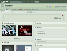 Tablet Screenshot of comicanton.deviantart.com
