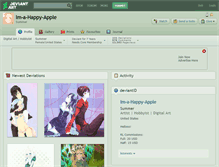 Tablet Screenshot of im-a-happy-apple.deviantart.com