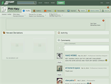 Tablet Screenshot of pink-hasy.deviantart.com