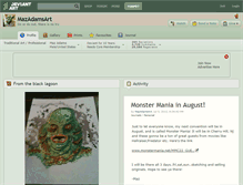 Tablet Screenshot of mazadamsart.deviantart.com