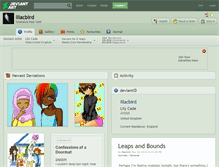 Tablet Screenshot of lilacbird.deviantart.com