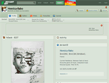 Tablet Screenshot of heesica-babo.deviantart.com