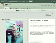 Tablet Screenshot of datapacrat.deviantart.com