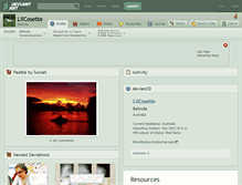 Tablet Screenshot of lilcosette.deviantart.com