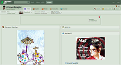 Desktop Screenshot of crimsonescapist.deviantart.com