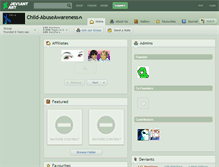 Tablet Screenshot of child-abuseawareness.deviantart.com