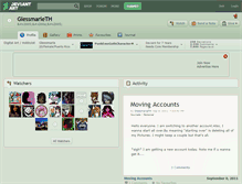 Tablet Screenshot of glessmarieth.deviantart.com