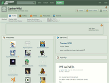 Tablet Screenshot of canine-wild.deviantart.com