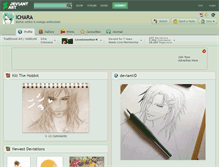Tablet Screenshot of ichara.deviantart.com