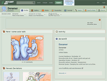 Tablet Screenshot of donamer.deviantart.com