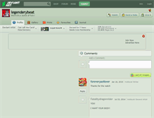 Tablet Screenshot of legenderybeat.deviantart.com